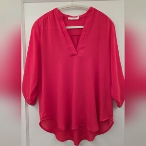 Lush Pink Relaxed Tunic Blouse Size Small Like New